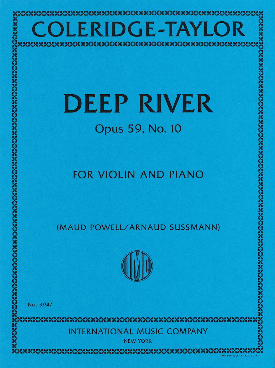 Coleridge-Taylor, Deep River op. 59/10 (IMC)