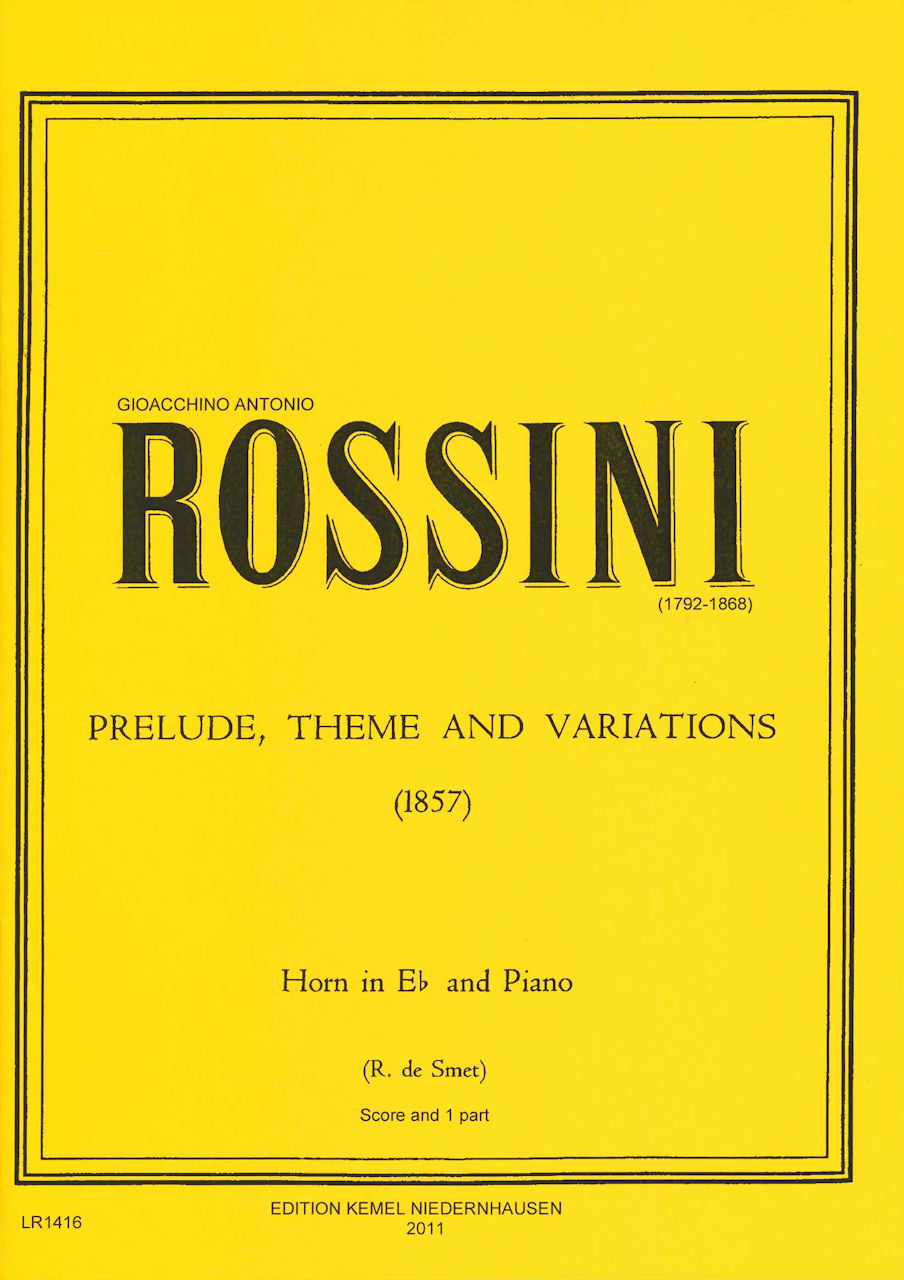 Rossini, Prelude, Theme and Variations (Kemel)