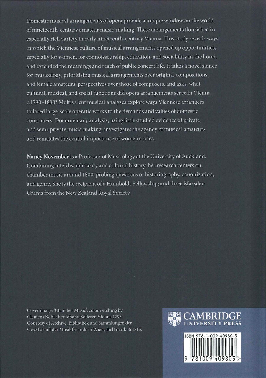 November, Opera in the Viennese Home (Cambridge University Press)