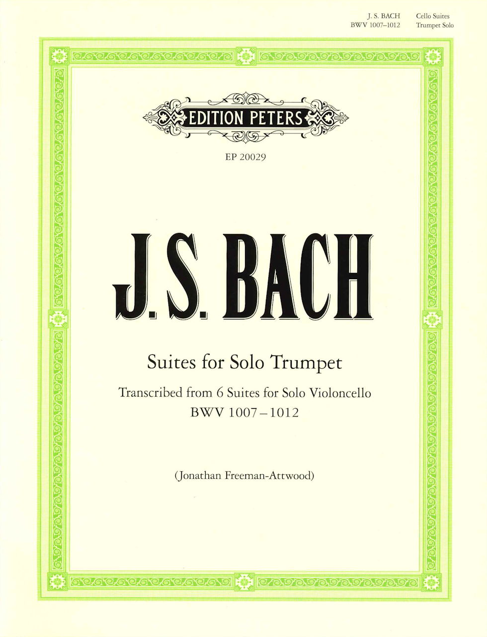 Bach, Suites for Solo Trumpet (Peters)