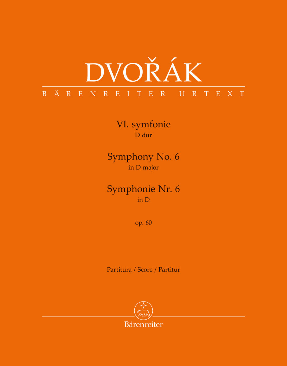 Dvorak, Symphony No. 6 Full Score (Barenreiter)