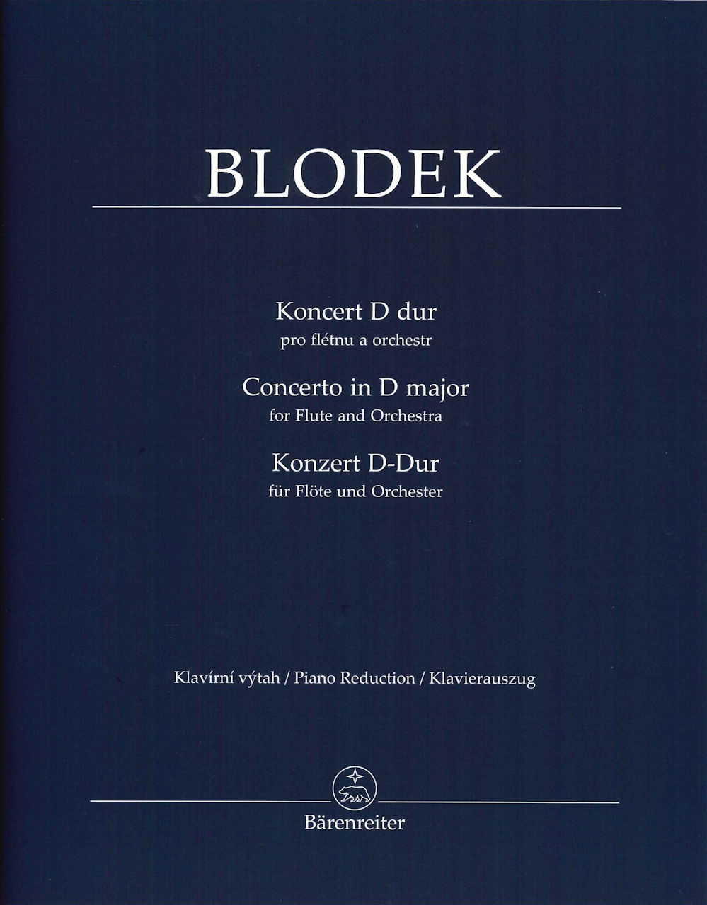 Blodek, Concerto in D major (Barenreiter Praha)