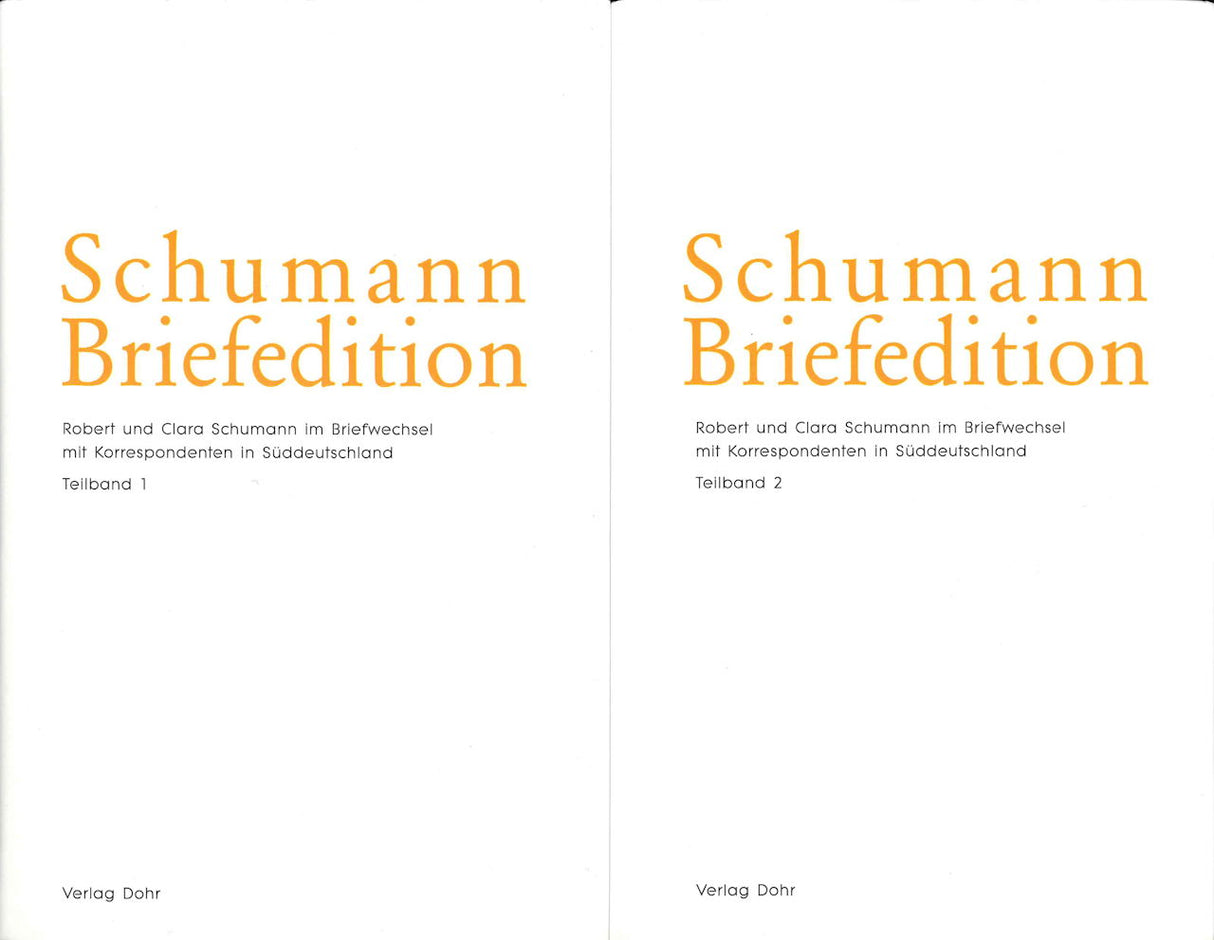 Schumann Briefedition II/26(2 Vols set) (Dohr)