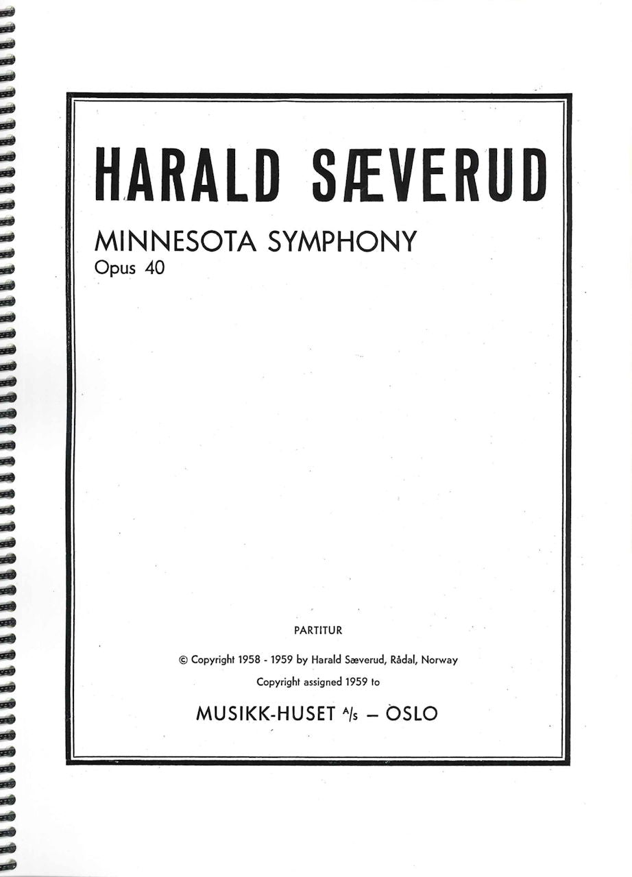Saeverud, Symphony No. 8, op. 40 'Minnes (Musikk-Huset)