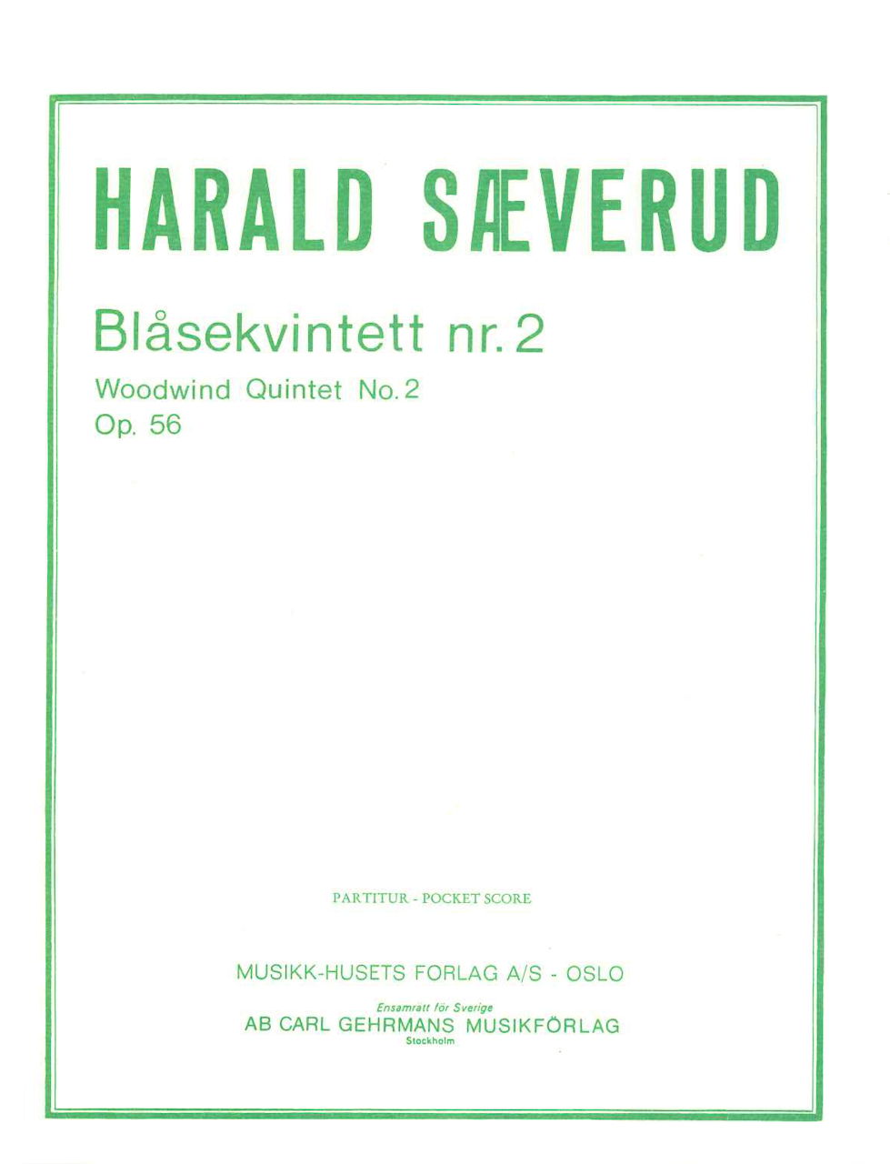 Saeverud, Blasekvintett Nr. 2 (Musikk-Huset)