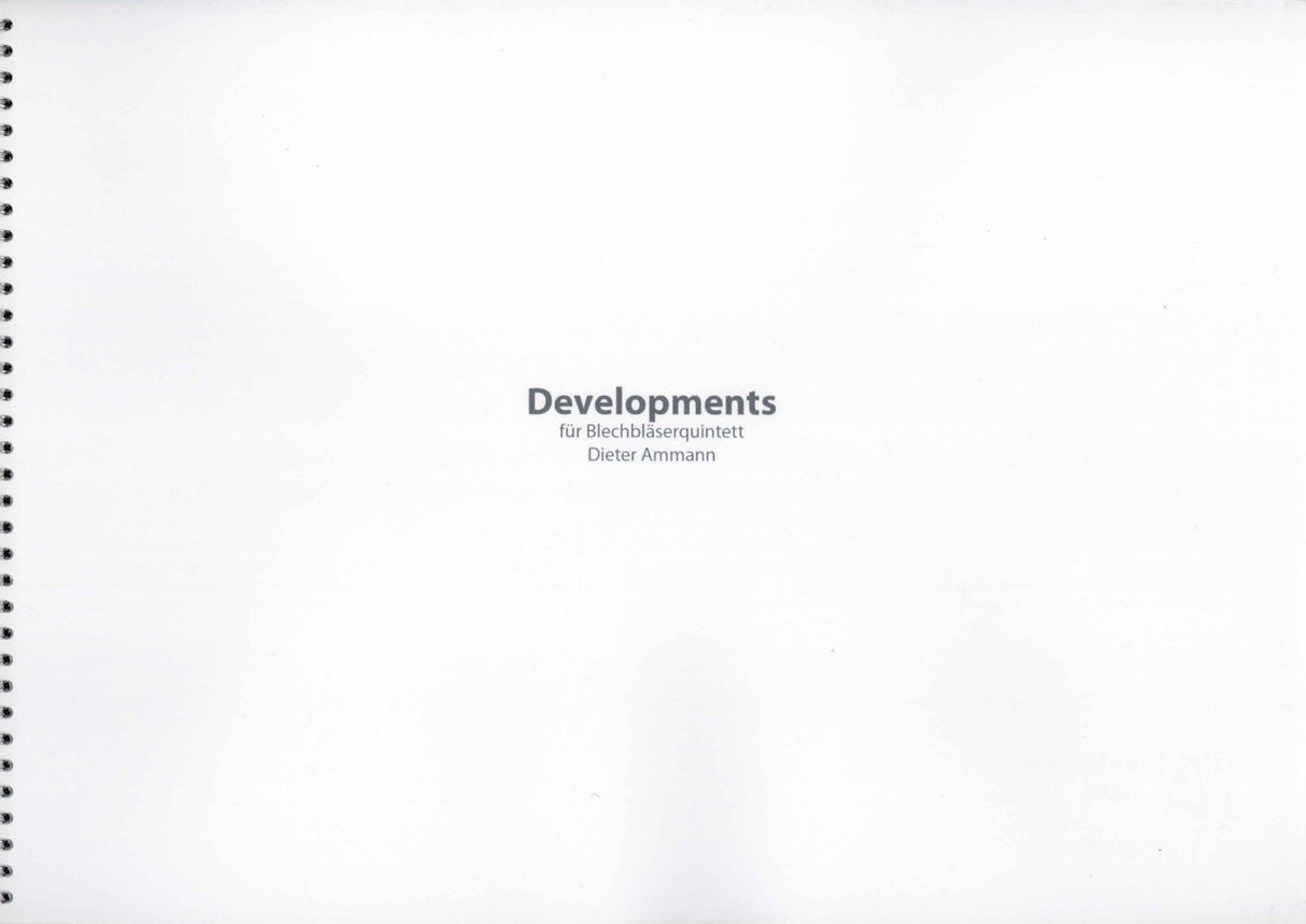 Ammann, Developments (1993) (Schweizer Musikedition)