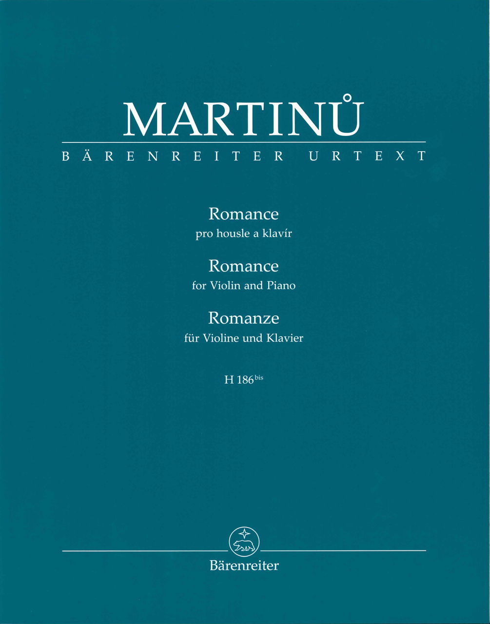 Martinu, Romance, H 186bis (Barenreiter)