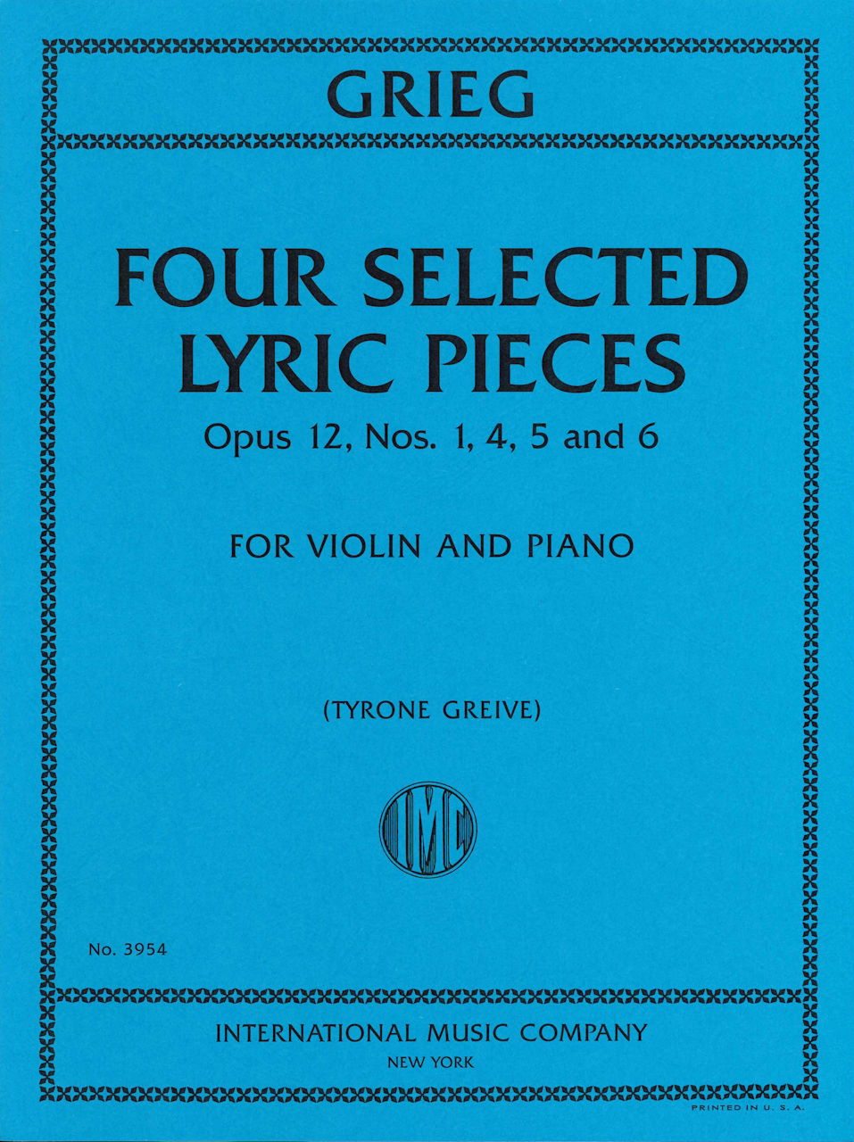 Grieg, 4 Selected Lyric Pieces op. 12 (IMC)