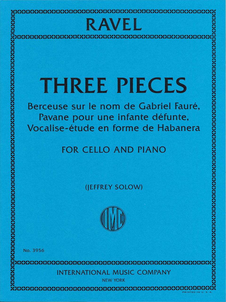 Ravel, Three Pieces (IMC)