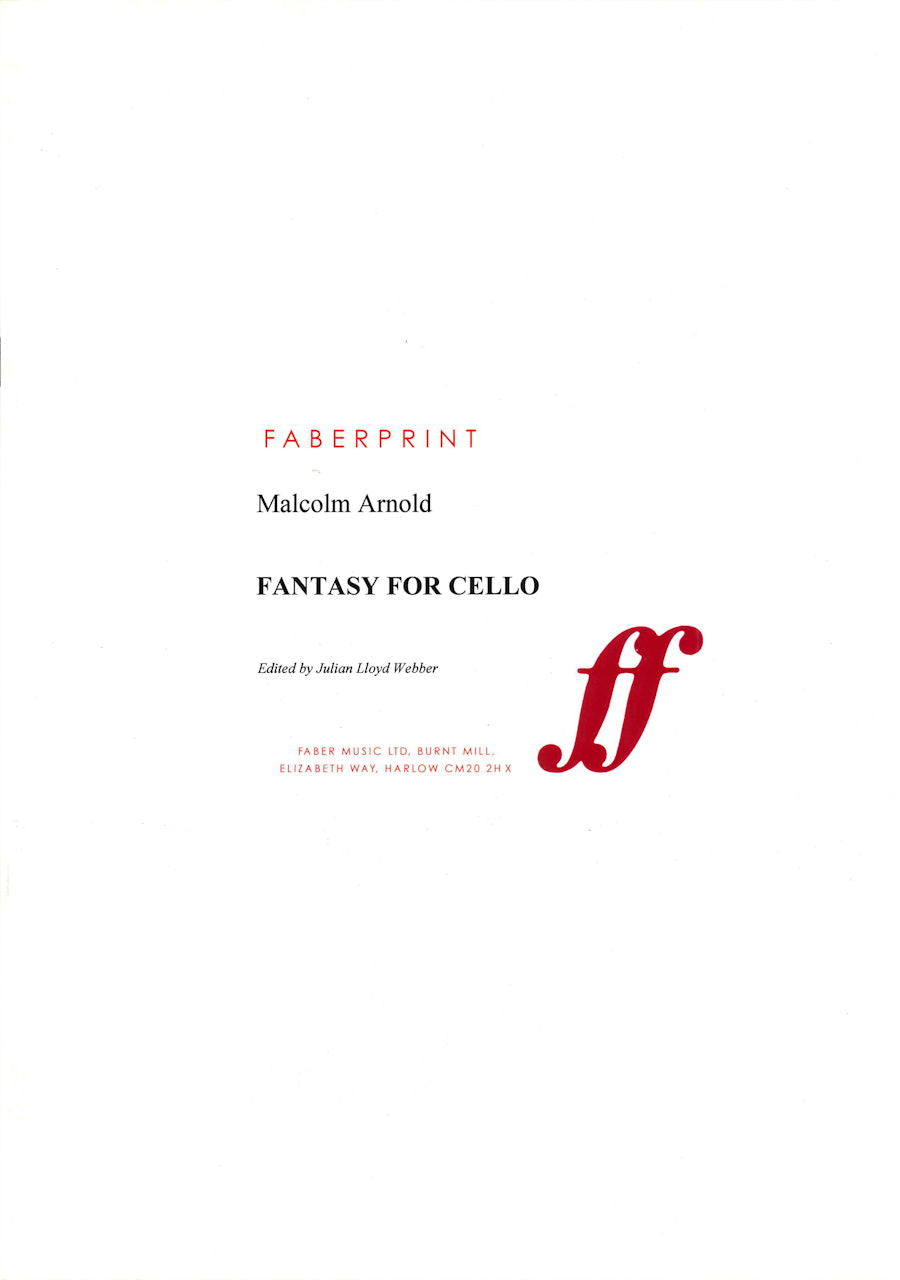 Arnold, Fantasy for Cello op. 130 (Faber Music)
