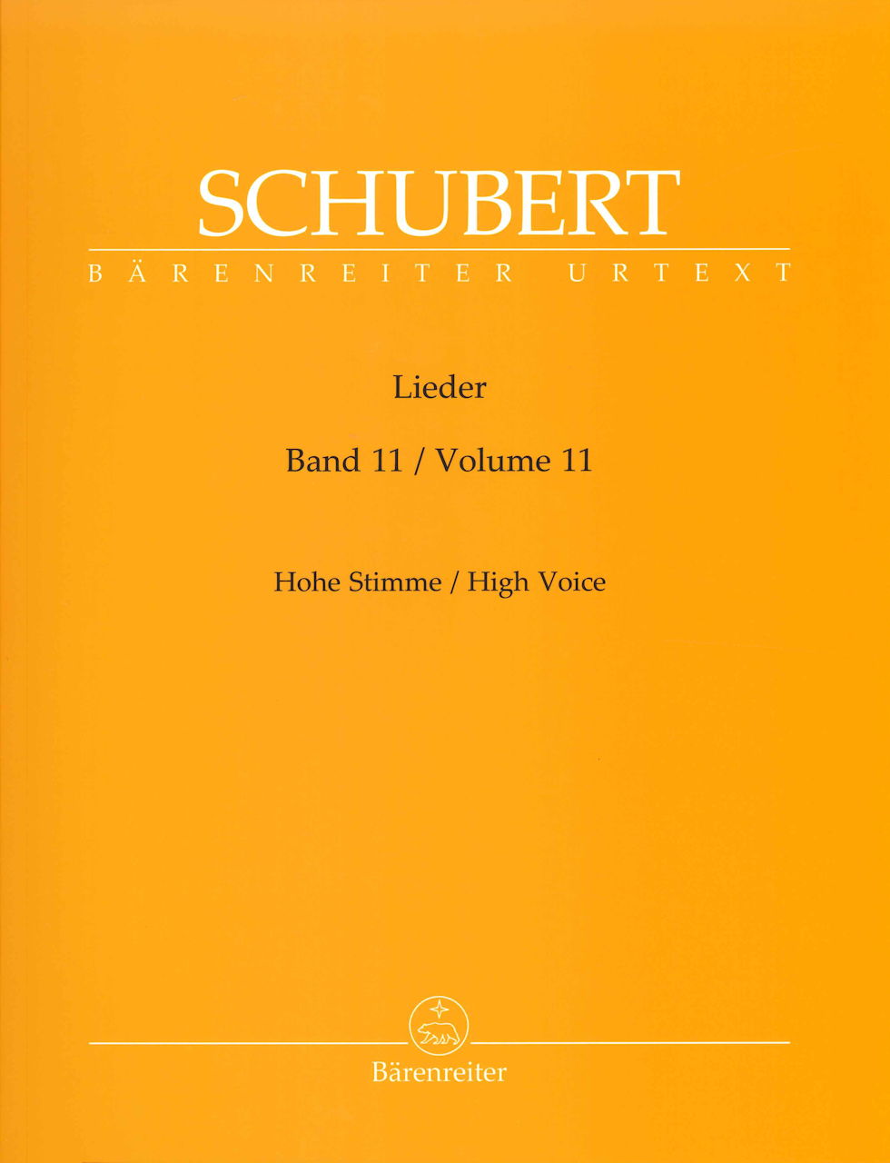 Schubert, Lieder 11: D 578-670 (High) (Barenreiter)