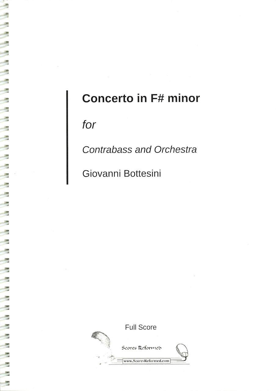 Bottesini, Contrabass Concerto F# minor (Score Reformed)