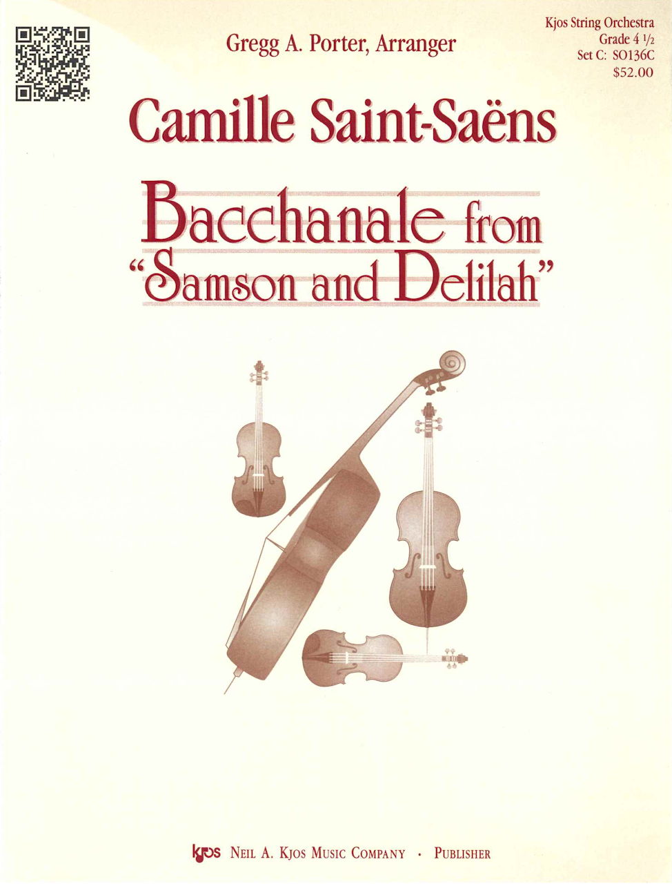 Saint-Saens, Bacchanale (Str. Orch) (Kjos)