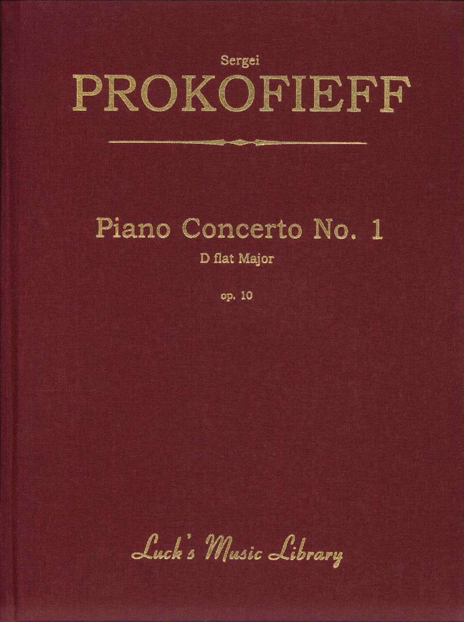 Prokofiev, Piano Concerto No. 1 (Score) (Luck's Music)