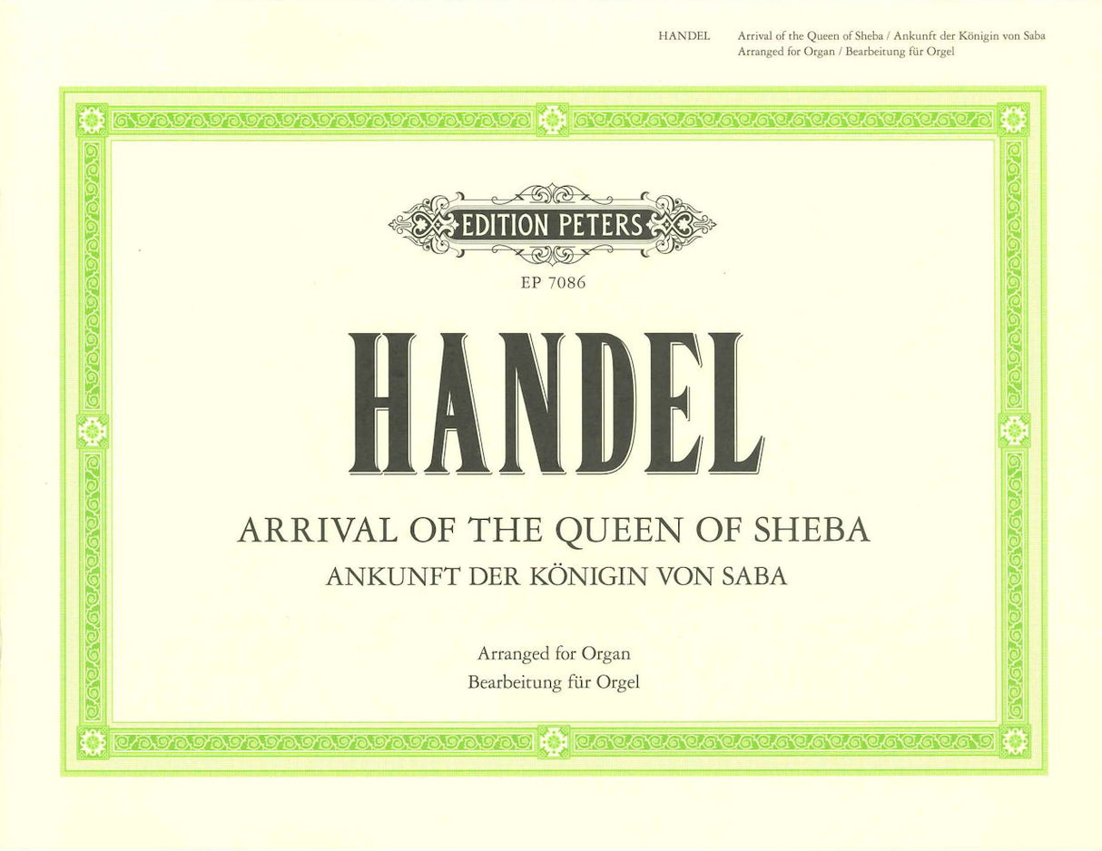 Handel, Arrival of the Queen of Sheba (Peters)