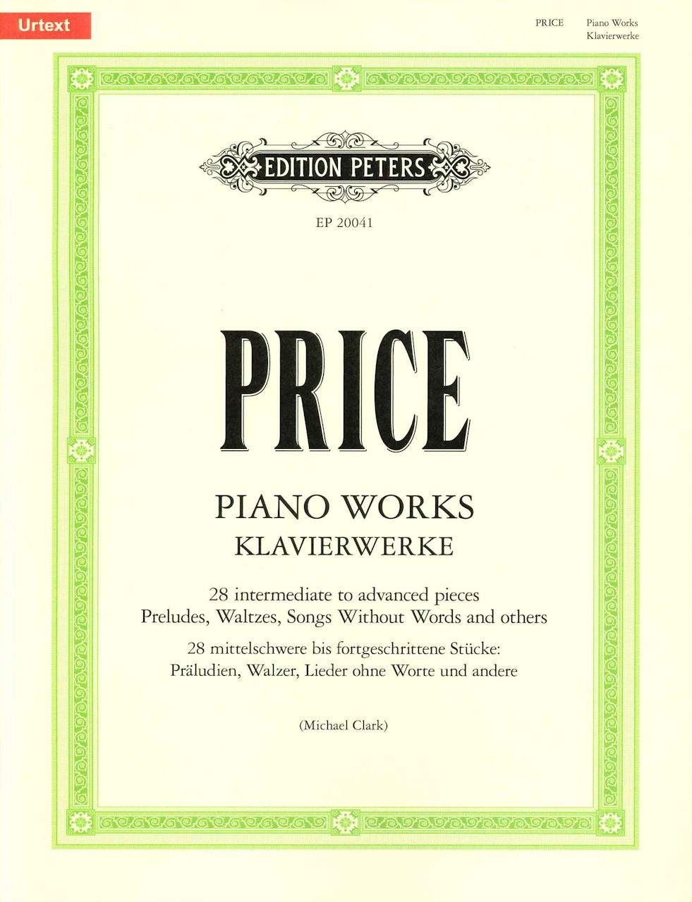 Price, Piano Works: 28 pieces (Peters)