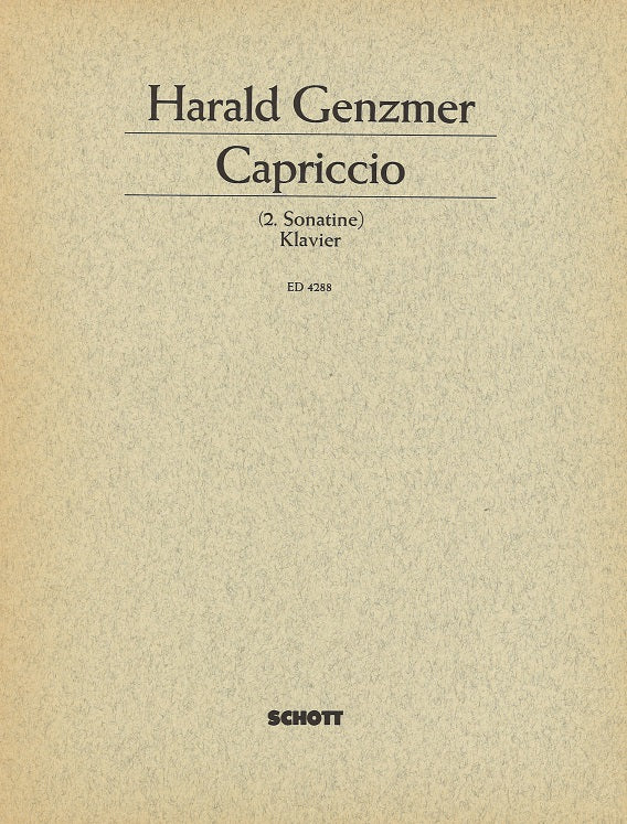 Genzmer, Capriccio: Sonatine Nr.2 (Schott)