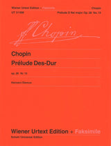 Chopin, Prelude op. 28/15 (+Facs) (Wiener Urtext Edition)