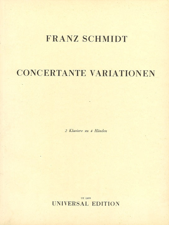 Schmidt, Concertante Variationen (Universal)