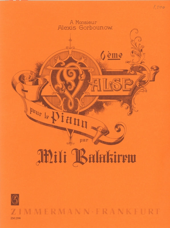 Balakirev, Valse No. 6 (Zimmermann)