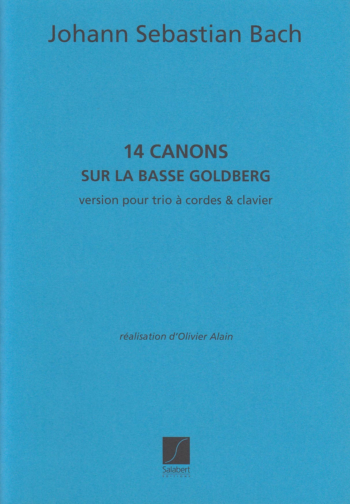 Bach, 14 Canons sur la basse Goldberg (Salabert)