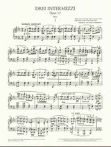 Brahms, 3 Intermezzi op. 117 (+Facs) (Wiener Urtext Edition)