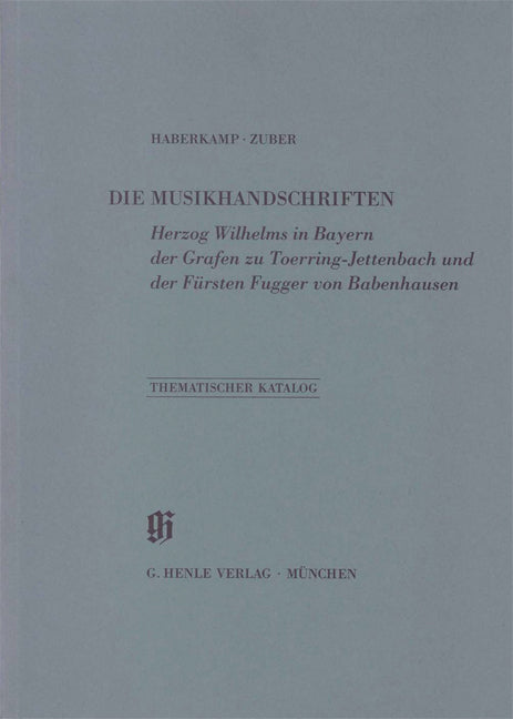 Musikhandschriften Herzog Wilhelms (Henle)