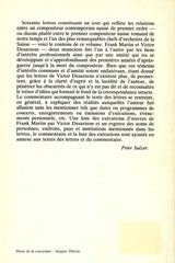 Lettres a Victor Desarzens (L'Age d'Homme)