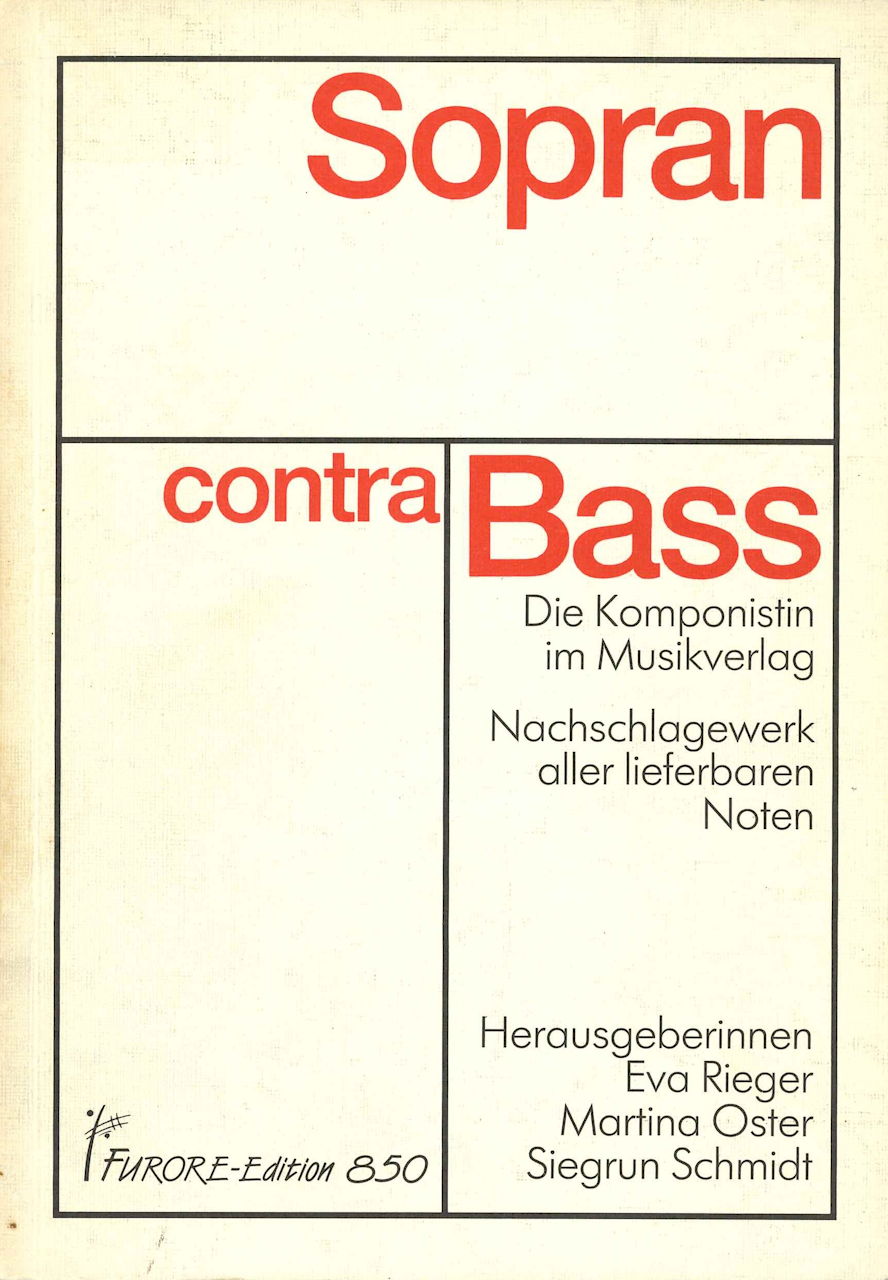 Sopran contra Bass: Die Komponistin im (Furore Verlag)