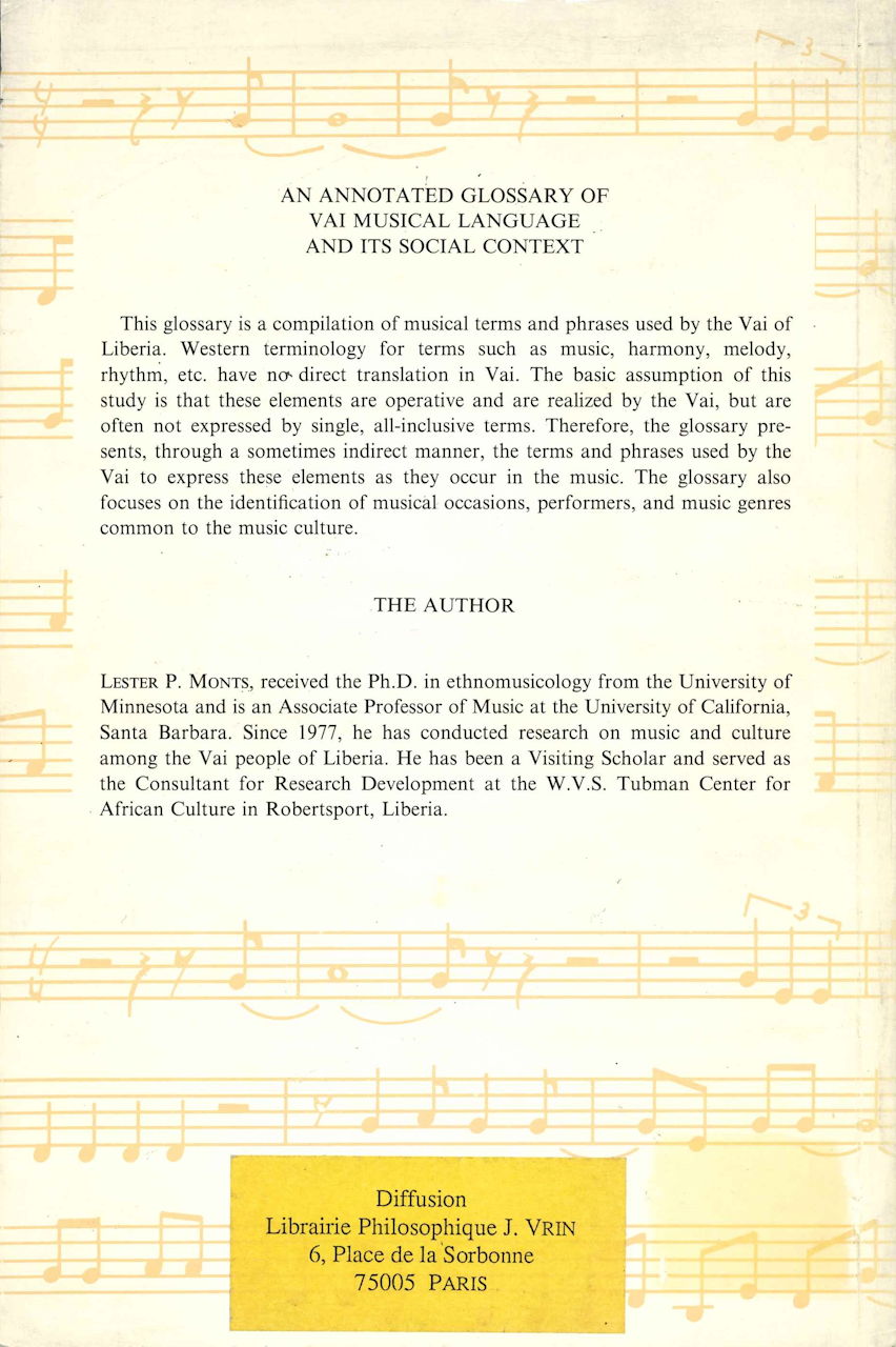 Annotated Glossary of Vai Musical Langua (Peeters-Selaf)
