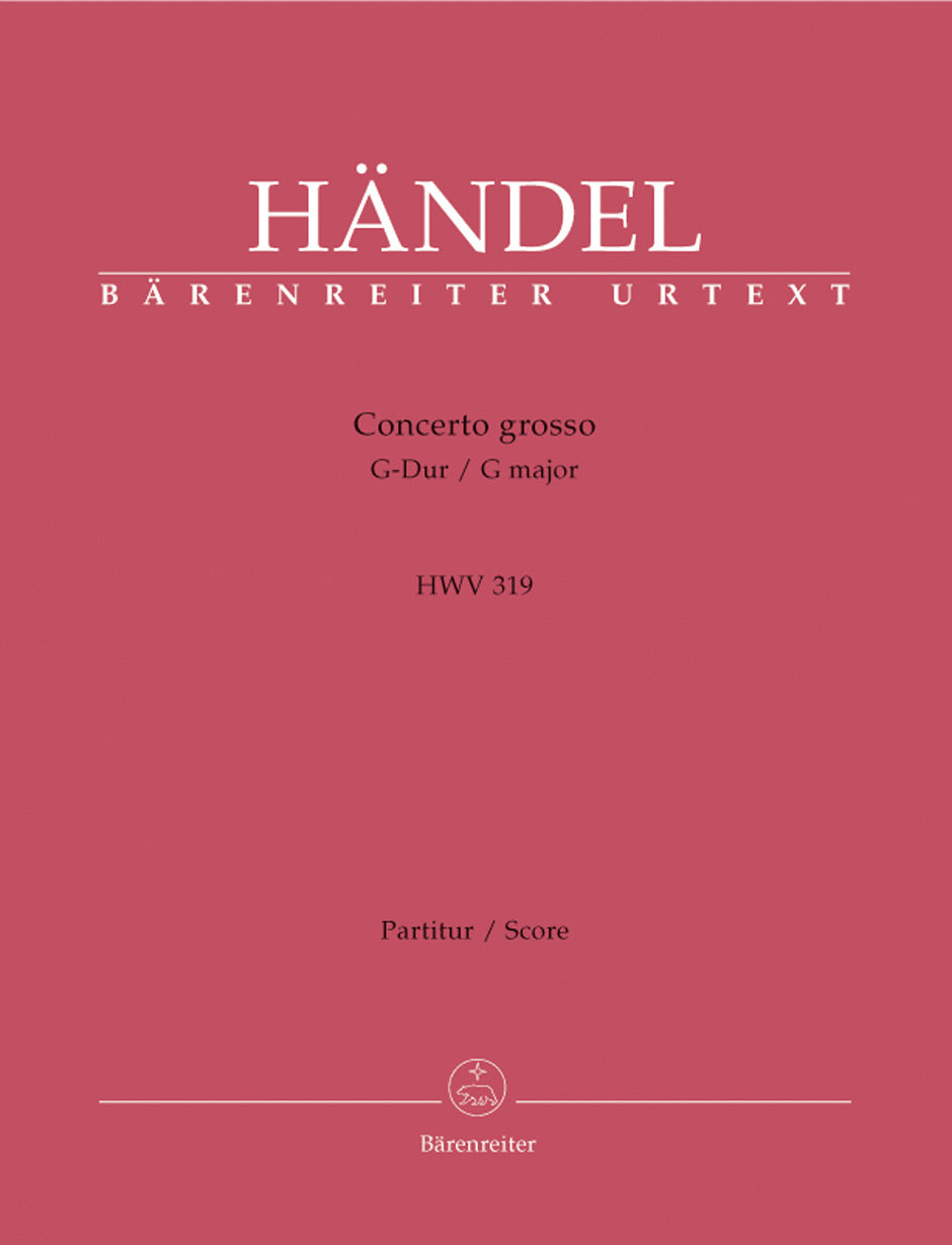 Handel, Concerto op. 6/1 Full Score (Barenreiter)