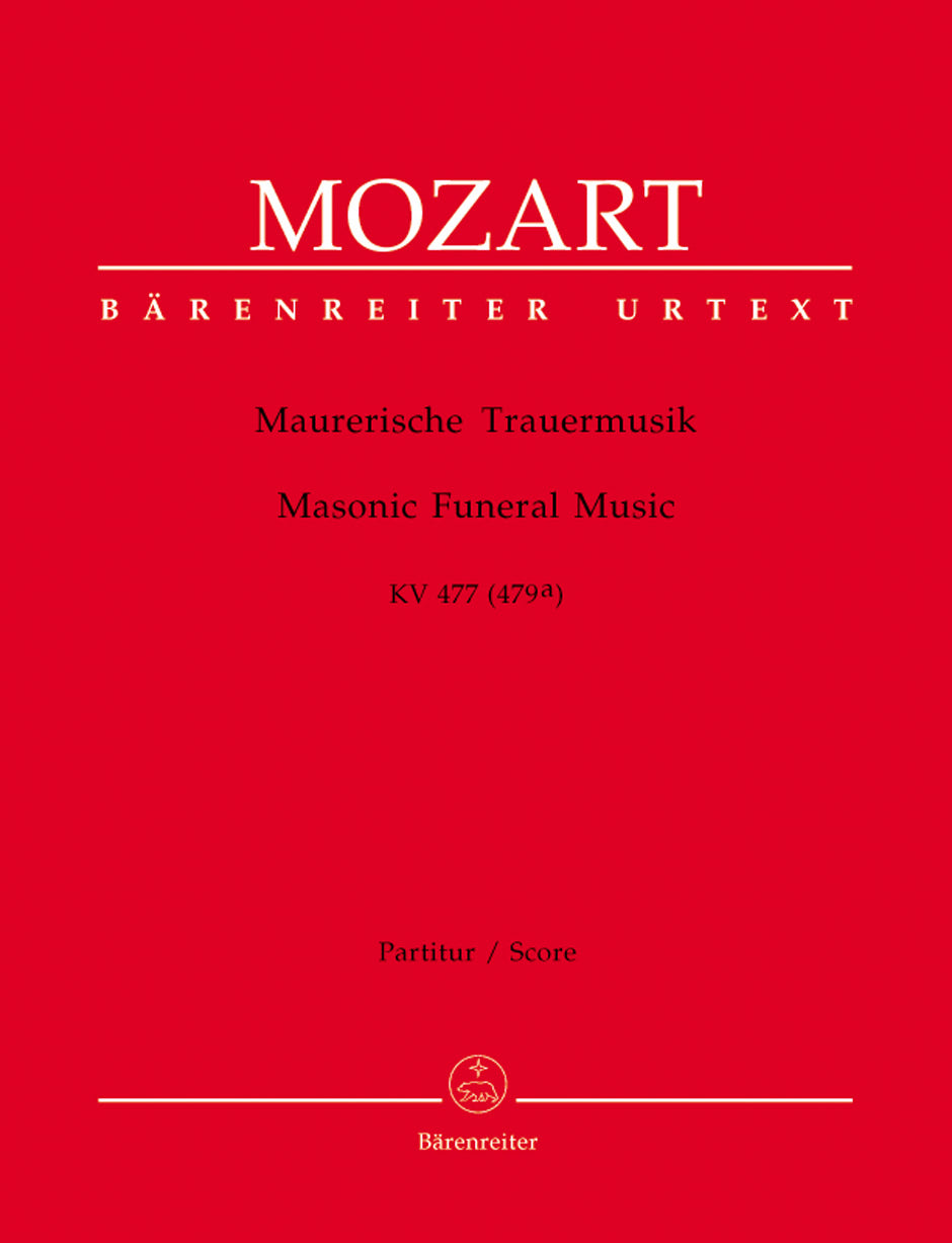 Mozart, Maurerische Trauermusik KV 477 (Barenreiter)