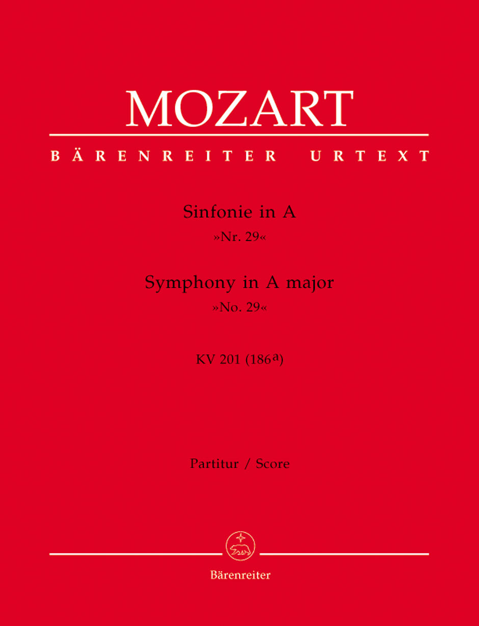 Mozart, Symphony No. 29 KV 201 (Barenreiter)