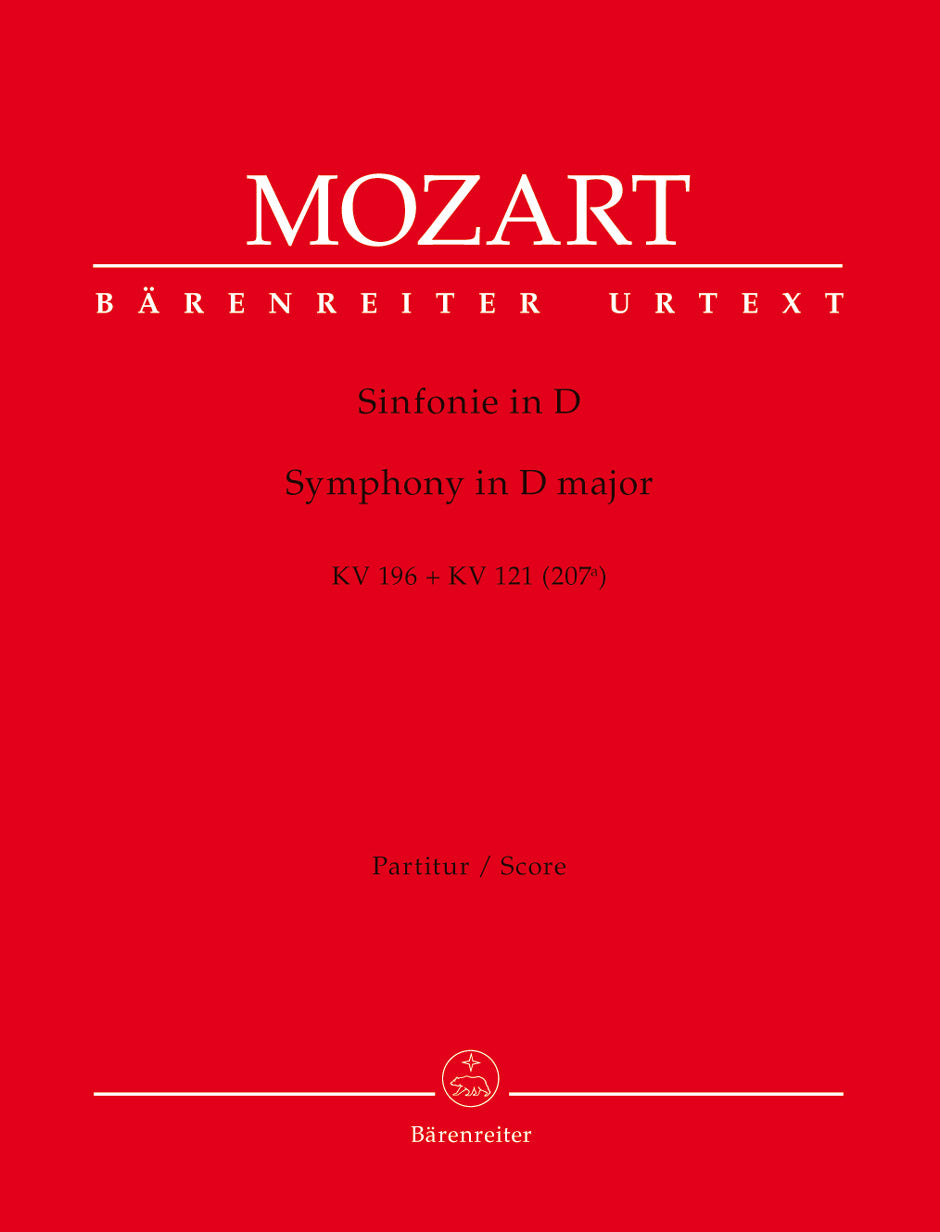 Mozart, Symphony KV 196/121(207a) in D (Barenreiter)