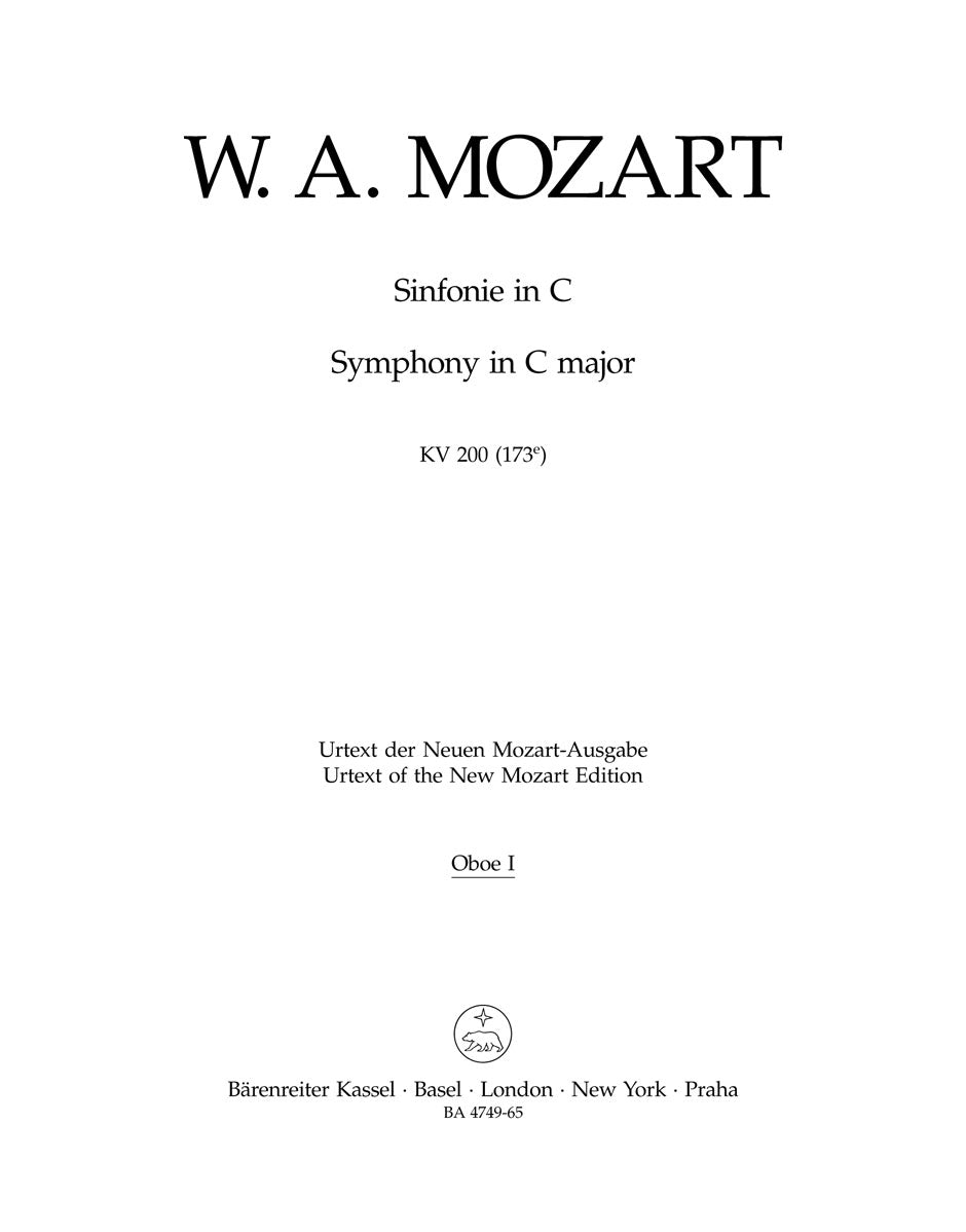 Mozart, Symphony No. 28 KV 200 Wind Set (Barenreiter)