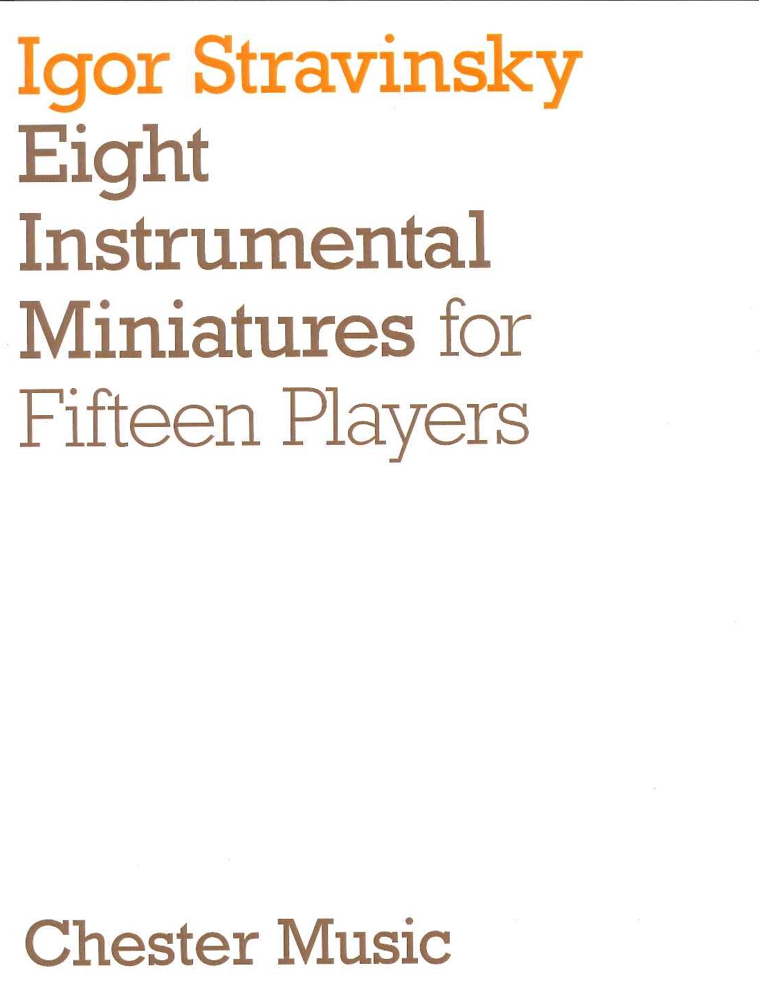 アカデミアミュージック 8 Instrumental Miniatures For 15 Players 0048