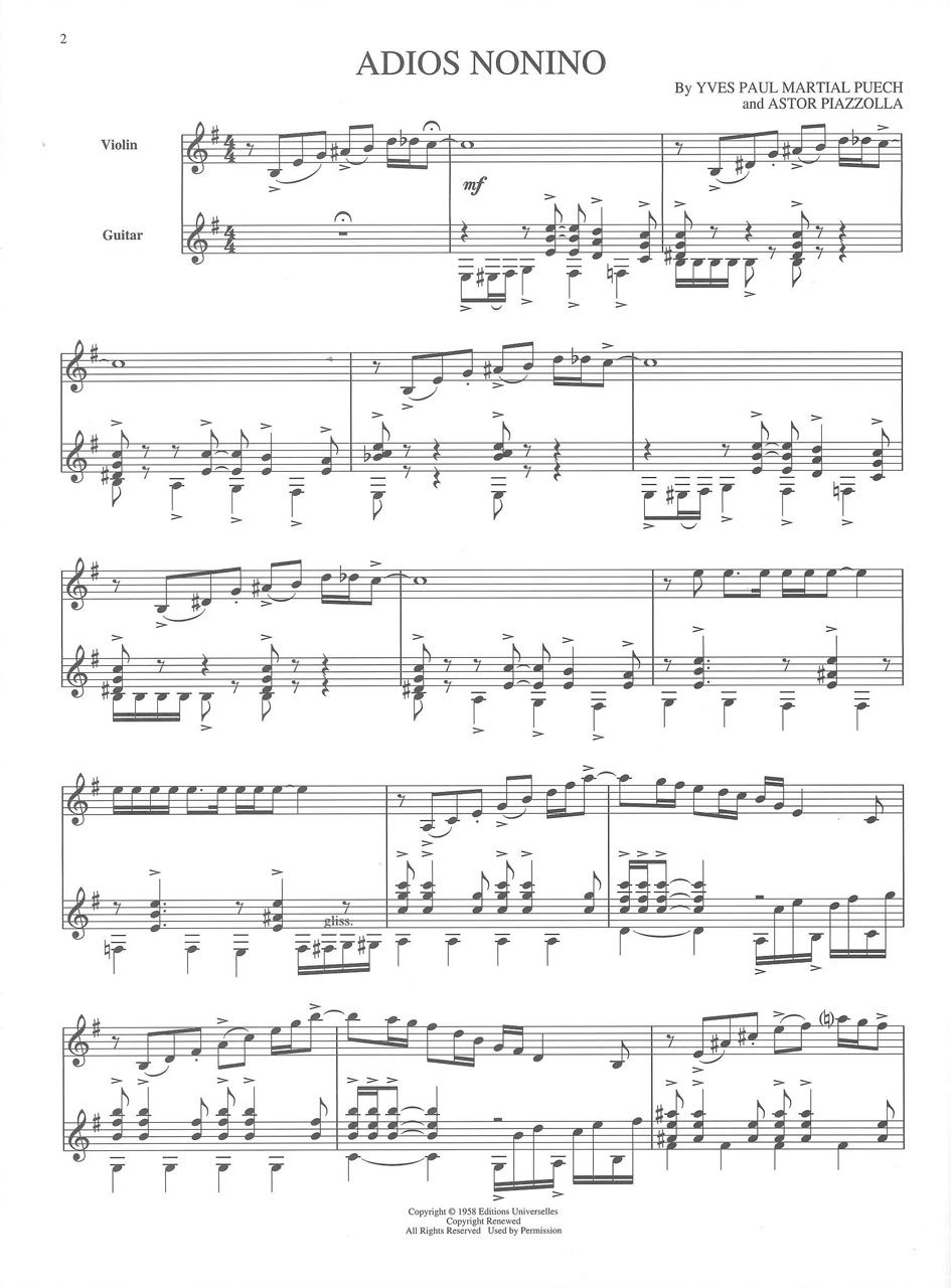 アカデミアミュージック / Astor Piazzolla for Violin & Guitar